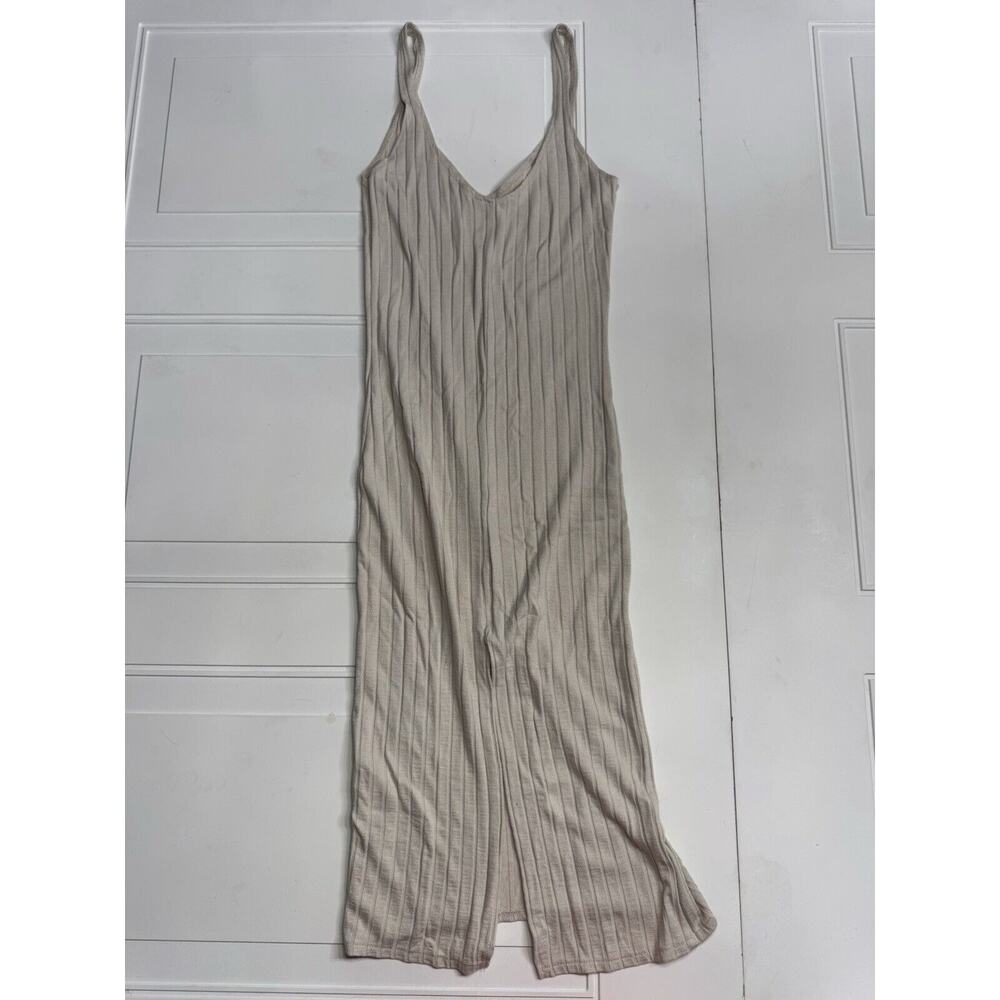 Zara Women's Maxi Dress Knit Bodycon Sleeveless Beige Tan Size S - Picture 5 of 6